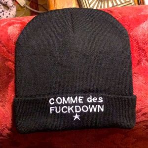 Comme des F*ckdown Black Beanie - Brand new!